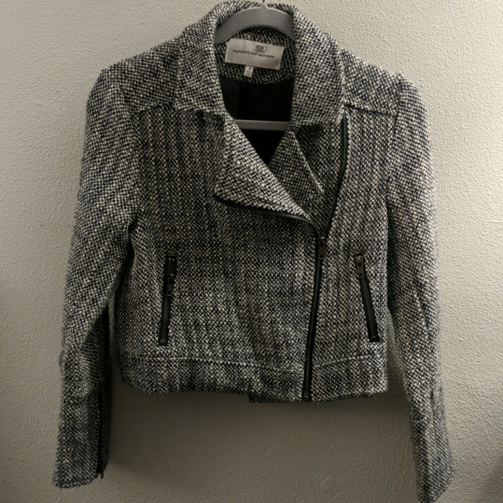 Tweed Moto Jacket/Blazer